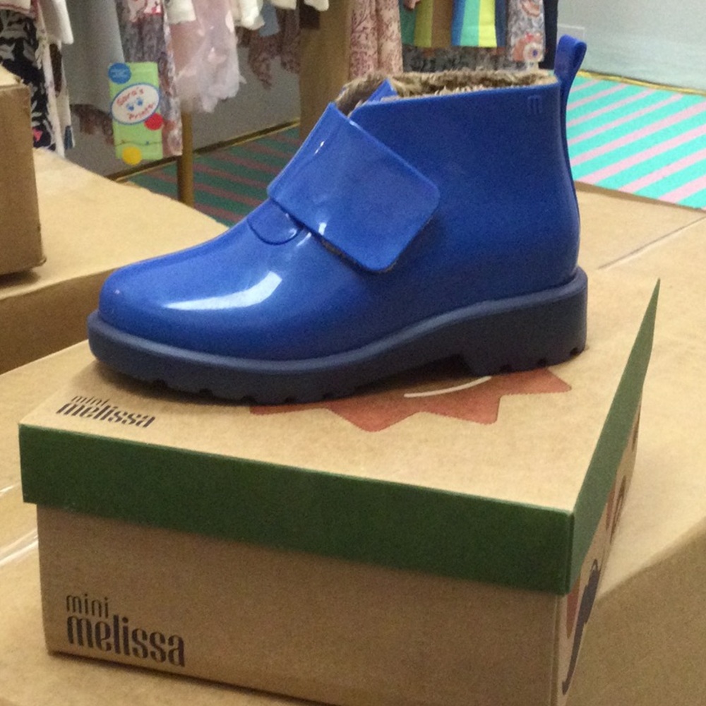 Mini Melissa Boots in BLUE/CARAMEL